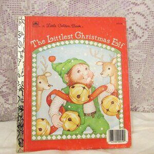 Little Golden Book The Littlest Christmas Elf Book Vintage